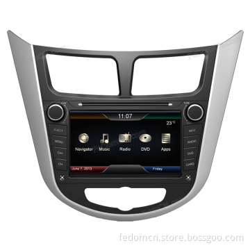 7 Inch TFT LCD Touch Screen Car DVD GPS Navigation System for Hyundai Verna with Bluetooth+Radio+iPod+Video